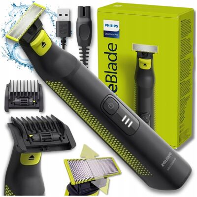 MASZYNKA PHILIPS ONEBLADE PRO DO TWARZY I CIAŁA 5W1 WODOODPORNA MASZYNKA PHILIPS ONEBLADE PRO DO TWARZY I CIAŁA 5W1 WODOODPORNA