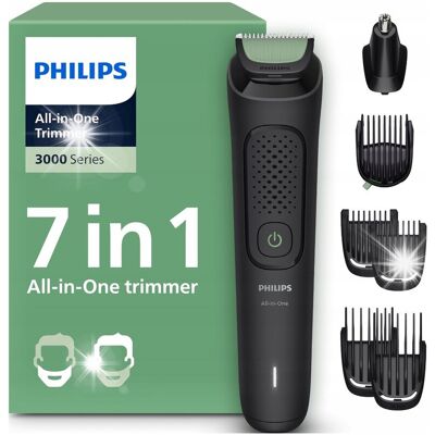 Maszynka Trymer 7w1 z regulowaną nasadką Seria 3000 Philips MG3930/15 Maszynka Trymer 7w1 z regulowaną nasadką Seria 3000 Philips MG3930/15