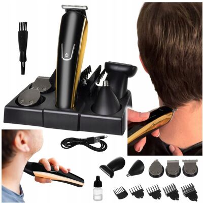 Inny producent MASZYNKA TRYMER GOLARKA DO STRZYŻENIA WŁOSÓW BRODY NOSA 15w1+NASADKI+STOJAK Inny producent MASZYNKA TRYMER GOLARKA DO STRZYŻENIA WŁOSÓW BRODY NOSA 15w1+NASADKI+STOJAK