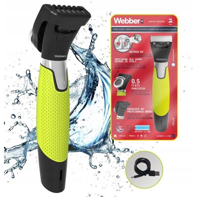 Trymer Męski Do Brody Webber BT700 MULTIBLADE Precyzyjny Do Zarostu 0,5mm Trymer Męski Do Brody Webber BT700 MULTIBLADE Precyzyjny Do Zarostu 0,5mm