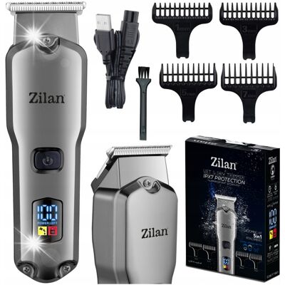 Zilan TRYMER WODODPORNY DO CIAŁA BRODY WŁOSÓW BARBER USB WET&DRY; 5W1 Zilan TRYMER WODODPORNY DO CIAŁA BRODY WŁOSÓW BARBER USB WET&DRY; 5W1