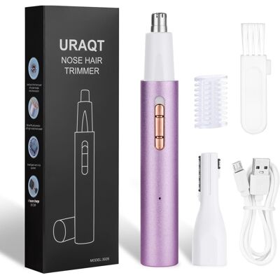 Uraqt Trymer Do Uszu I Nosa Dla Mężczyzn I Kobiet, Profesjonalna Bezbolesna Maszynka Do Strzyżenia Włosów W Nosie, 2 W 1 Ładowany Przez Usb Trymer D.. Uraqt Trymer Do Uszu I Nosa Dla Mężczyzn I Kobiet, Profesjonalna Bezbolesna Maszynka Do Strzyżenia Włosów W Nosie, 2 W 1 Ładowany Przez Usb Trymer D..