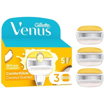 Gillette Venus ComfortGlide Olay Coconut Części zamienne - 3 szt Gillette Venus ComfortGlide Olay Coconut Części zamienne - 3 szt