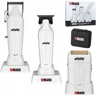 Inny producent WMARK NG-1638W KIT Barber Zestaw Profesjonalny maszynka + trymer + golarka Inny producent WMARK NG-1638W KIT Barber Zestaw Profesjonalny maszynka + trymer + golarka