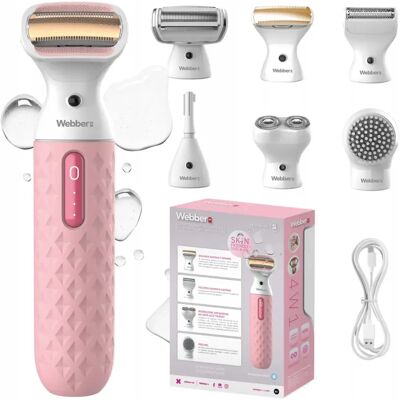 Golarka Damska Webber Lg400 Trymer Depilator Wet&dry; Do Ciała Twarzy 4w1 Golarka Damska Webber Lg400 Trymer Depilator Wet&dry; Do Ciała Twarzy 4w1