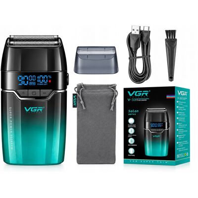 VGR Golarka Foliowa Męska Do Brody Twarzy Głowy Shaver Barber Tytanowa 9000 Rpm VGR Golarka Foliowa Męska Do Brody Twarzy Głowy Shaver Barber Tytanowa 9000 Rpm