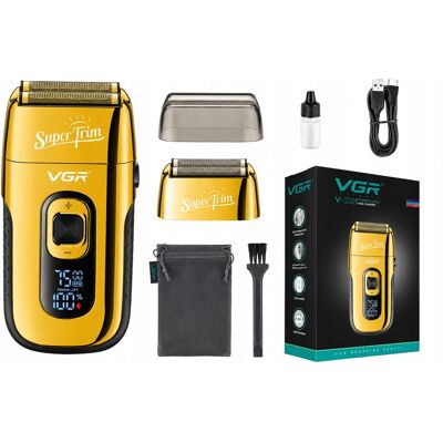 Golarka Męska Vgr Foliowa 150min Usb Led Trymer Do Głowy Brody Zarostu Golarka Męska Vgr Foliowa 150min Usb Led Trymer Do Głowy Brody Zarostu