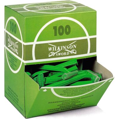 Wilkinson Sword Jednorazowa golarka szpitalna z wysuwanym ostrzem, pudełko 100 szt Wilkinson Sword Jednorazowa golarka szpitalna z wysuwanym ostrzem, pudełko 100 szt