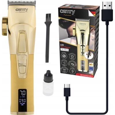 Camry Profesjonalna Maszynka Do Włosów Strzyżarka Męska 8 Nasadek Lcd Usb Camry Profesjonalna Maszynka Do Włosów Strzyżarka Męska 8 Nasadek Lcd Usb
