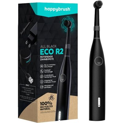 happybrush Eco R2 Allblack - Elektryczna szczoteczka 3 tryby happybrush Eco R2 Allblack - Elektryczna szczoteczka 3 tryby