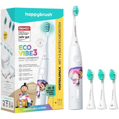 happybrush ECO VIBE KIDS Agnes - Elektryczna szczoteczka do zębów - Junior, Materiał z recyklingu happybrush ECO VIBE KIDS Agnes - Elektryczna szczoteczka do zębów - Junior, Materiał z recyklingu