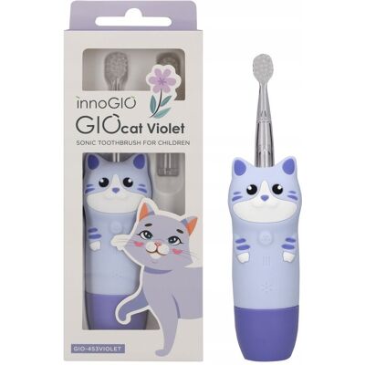 INNOGIO Soniczna szczoteczka dla dzieci GIOcat Violet GIO-453VIOLET INNOGIO Soniczna szczoteczka dla dzieci GIOcat Violet GIO-453VIOLET