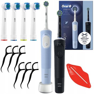 Oral-B Vitality Pro D103 Duo Black / Blue + 4 zam. precision Oral-B Vitality Pro D103 Duo Black / Blue + 4 zam. precision