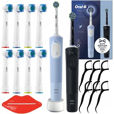 Oral-B Vitality Pro D103 Duo Black / Blue + 8 zam. precision Oral-B Vitality Pro D103 Duo Black / Blue + 8 zam. precision