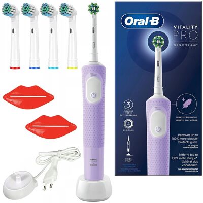 Szczoteczka elektryczna Oral-B Vitality Pro D103 Fioletowa Liliowa - Szczoteczka elektryczna Szczoteczka elektryczna Oral-B Vitality Pro D103 Fioletowa Liliowa - Szczoteczka elektryczna
