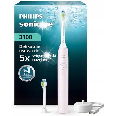 Philips Sonicare 3100 szczoteczka soniczna jasnoróżowa 2 końcówki HX4032/03 Philips Sonicare 3100 szczoteczka soniczna jasnoróżowa 2 końcówki HX4032/03