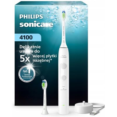 Philips Sonicare 4100 szczoteczka soniczna biała 2 końcówki HX4042/41 Philips Sonicare 4100 szczoteczka soniczna biała 2 końcówki HX4042/41