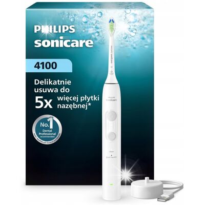 Philips Sonicare 4100 szczoteczka soniczna biała HX4041/41 Philips Sonicare 4100 szczoteczka soniczna biała HX4041/41