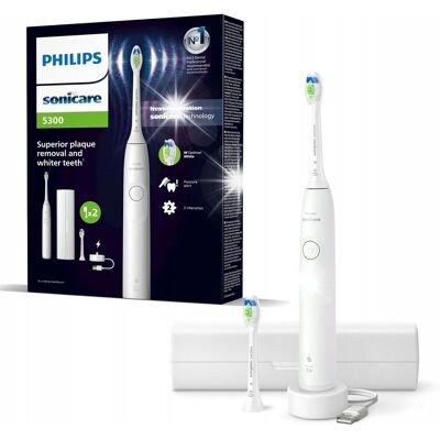 Philips Sonicare 5300 szczoteczka soniczna biała etui 2 końcówki HX7108/03 Philips Sonicare 5300 szczoteczka soniczna biała etui 2 końcówki HX7108/03