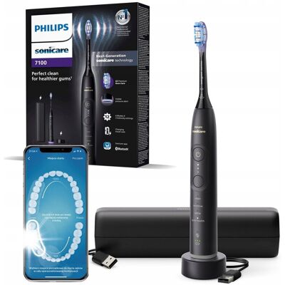 Philips Sonicare 7100 szczoteczka soniczna aplikacja etui czarna HX7421/01 Philips Sonicare 7100 szczoteczka soniczna aplikacja etui czarna HX7421/01
