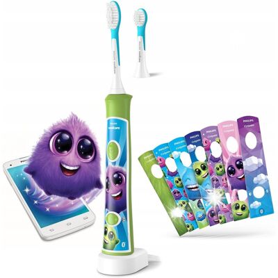 Philips Sonicare Kids szczoteczka soniczna dla dzieci zielona HX6352/11 Philips Sonicare Kids szczoteczka soniczna dla dzieci zielona HX6352/11