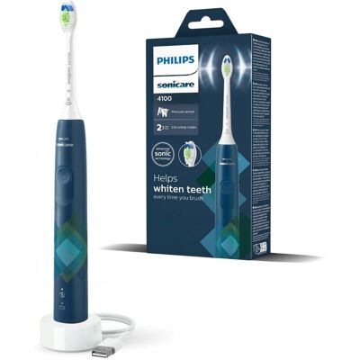 Philips Sonicare Seria 4100 Szczoteczka Soniczna Granatowa Hx3689/42 Philips Sonicare Seria 4100 Szczoteczka Soniczna Granatowa Hx3689/42