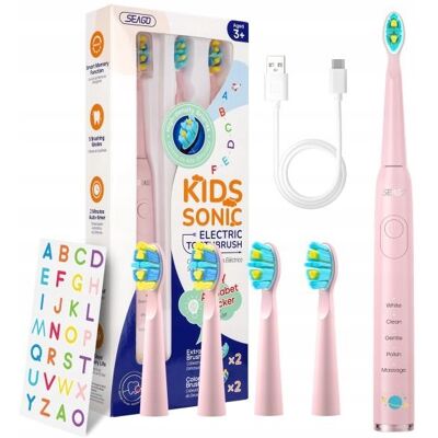 Seago soniczna szczoteczka dla dzieci SG-2303 - różowa 3-12 lat Seago soniczna szczoteczka dla dzieci SG-2303 - różowa 3-12 lat