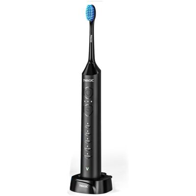 Inny producent Soniczna szczoteczka do zębów 7Magic czarna z wymiennymi końcówkami Inny producent Soniczna szczoteczka do zębów 7Magic czarna z wymiennymi końcówkami