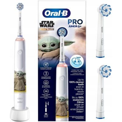 Braun Szczoteczka Elektryczna Dla Dzieci Oral-B Junior Star Wars Grogu Braun Szczoteczka Elektryczna Dla Dzieci Oral-B Junior Star Wars Grogu