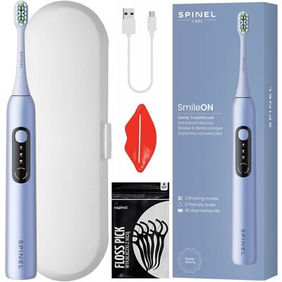 ESITEO SPINEL CARE Soniczna szczoteczka do zębów Niebieska 3 tryby USB-C - Szczoteczka elektryczna ESITEO SPINEL CARE Soniczna szczoteczka do zębów Niebieska 3 tryby USB-C - Szczoteczka elektryczna