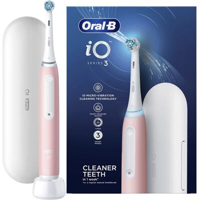 SZCZOTECZKA ELEKTRYCZNA MAGNETYCZNA ORAL-B IO SERIES 3 RÓŻOWA Z ETUI SZCZOTECZKA ELEKTRYCZNA MAGNETYCZNA ORAL-B IO SERIES 3 RÓŻOWA Z ETUI