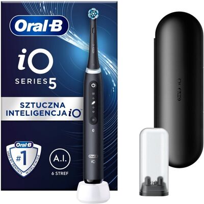 Szczoteczka elektryczna Oral-B iO 5 APLIKACJA TEL 5 TRYBÓW OCHRONA DZIĄSEŁ Szczoteczka elektryczna Oral-B iO 5 APLIKACJA TEL 5 TRYBÓW OCHRONA DZIĄSEŁ