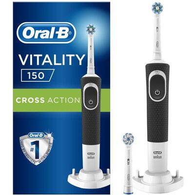 Czarna elektryczna szczoteczka do zębów Oral-B - Cross Action - Szczoteczka elektryczna Czarna elektryczna szczoteczka do zębów Oral-B - Cross Action - Szczoteczka elektryczna