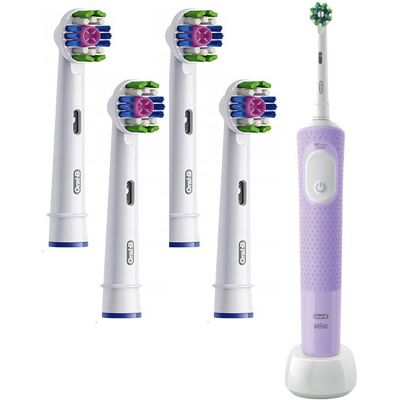 Szczoteczka Elektryczna Oral-B Vitality Pro Lilac Violet+4 Końcówki 3Dwhite Szczoteczka Elektryczna Oral-B Vitality Pro Lilac Violet+4 Końcówki 3Dwhite