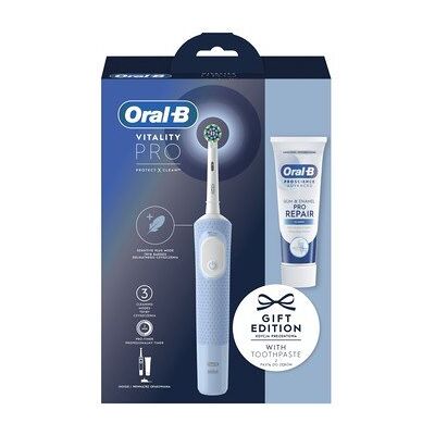 Inny producent Szczoteczka elektryczna Oral-B Vitality Pro X niebieska + pasta Inny producent Szczoteczka elektryczna Oral-B Vitality Pro X niebieska + pasta