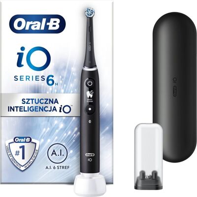 Inny producent Szczoteczka elektryczna OralB iO 6 Black Lava z mikrowibracjami 5 trybów Inny producent Szczoteczka elektryczna OralB iO 6 Black Lava z mikrowibracjami 5 trybów