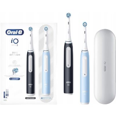 Szczoteczka elektryczna w technologii Braun, Oral-B iO 3 Black & Blue Szczoteczka elektryczna w technologii Braun, Oral-B iO 3 Black & Blue