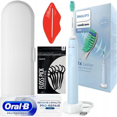 Szczoteczka soniczna PHILIPS Sonicare 2100 HX3651/12 - z etui podróżnym i końcówkami ProResults higiena jamy ustnej podróż szczoteczka elektryczna USB Szczoteczka soniczna PHILIPS Sonicare 2100 HX3651/12 - z etui podróżnym i końcówkami ProResults higiena jamy ustnej podróż szczoteczka elektryczna USB