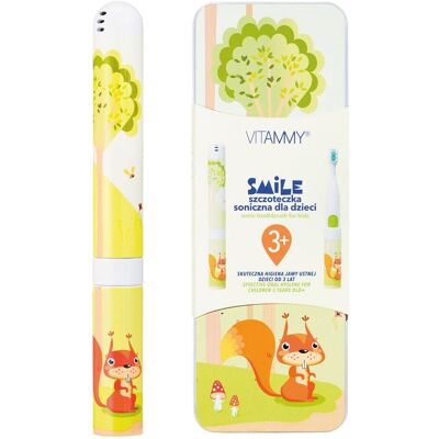 Szczoteczka soniczna dla dzieci VITAMMY Smile wiewiórka, 3+ Szczoteczka soniczna dla dzieci VITAMMY Smile wiewiórka, 3+