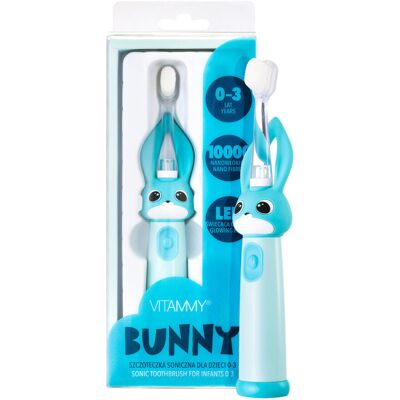 Vitammy Bunny Szczoteczka soniczna dla dzieci - LED & Nanowłókna Vitammy Bunny Szczoteczka soniczna dla dzieci - LED & Nanowłókna