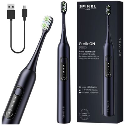SPINEL SmileOn Pro - Czarny - 3 tryby - Szczoteczka elektryczna SPINEL SmileOn Pro - Czarny - 3 tryby - Szczoteczka elektryczna