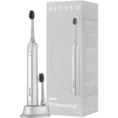Szczoteczka Soniczna Seysso Silver Professional Z Etui I Funkcją Dezynfekcji Końcówek Szczoteczka Soniczna Seysso Silver Professional Z Etui I Funkcją Dezynfekcji Końcówek