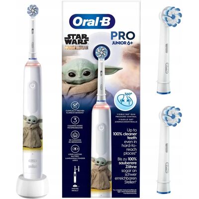 Braun Szczoteczka Elektryczna Dla Dzieci Oral-B Junior Star Wars Grogu Braun Szczoteczka Elektryczna Dla Dzieci Oral-B Junior Star Wars Grogu