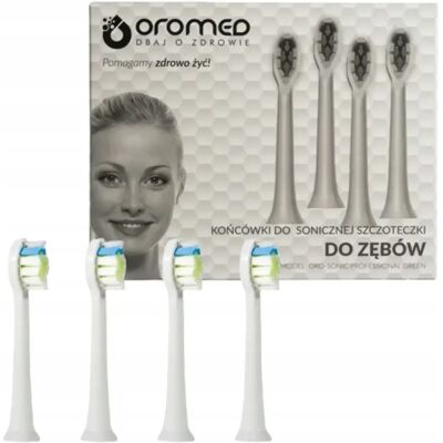 Oromed 4x Końcówki Do Szczoteczki Sonicznej Oro-Sonic Professional Białe Oromed 4x Końcówki Do Szczoteczki Sonicznej Oro-Sonic Professional Białe