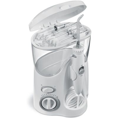 Irygator Do Zębów Waterpik Wf-100 Ultra Biały Stacjonarny 10 Poziomów Ciśnienia Zbiornik 651 Ml 1400 Pulsów Na Minutę 6 Końcówek W Zestawie Irygator Do Zębów Waterpik Wf-100 Ultra Biały Stacjonarny 10 Poziomów Ciśnienia Zbiornik 651 Ml 1400 Pulsów Na Minutę 6 Końcówek W Zestawie