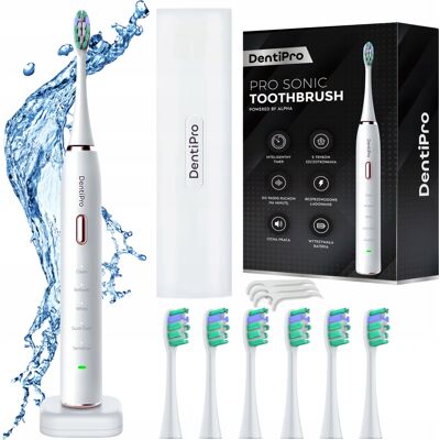 Inny producent Szczoteczka Soniczna Do Zębów - 6 Końcówek Indukcja - Elektryczna 96tys/min Inny producent Szczoteczka Soniczna Do Zębów - 6 Końcówek Indukcja - Elektryczna 96tys/min