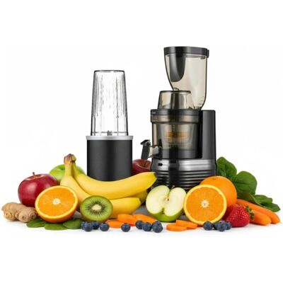 Wyciskarka wolnoobrotowa 4Swiss BM202 black + blender NB102 Wyciskarka wolnoobrotowa 4Swiss BM202 black + blender NB102