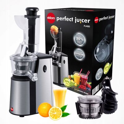 Wyciskarka Wolnoobrotowa Eldom Perfectjuicer Pj450 400w Srebrna Wyciskarka Wolnoobrotowa Eldom Perfectjuicer Pj450 400w Srebrna