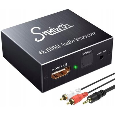Inny producent Konwerter DAC HDMI do HDMI +audio ARC Ekstraktor PS4 Blu-ray DVD Xbox TV PC Inny producent Konwerter DAC HDMI do HDMI +audio ARC Ekstraktor PS4 Blu-ray DVD Xbox TV PC