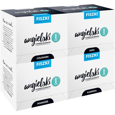 Zestaw Fiszek Ilustrowanych – Angielski – krok 1 (A1) Zestaw Fiszek Ilustrowanych – Angielski – krok 1 (A1)
